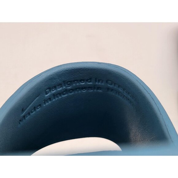 Nike Calm Slide Shoes Mens Size 9 Smokey Blue Slip On Rubber Sandals FD4116 005 - Picture 8 of 12